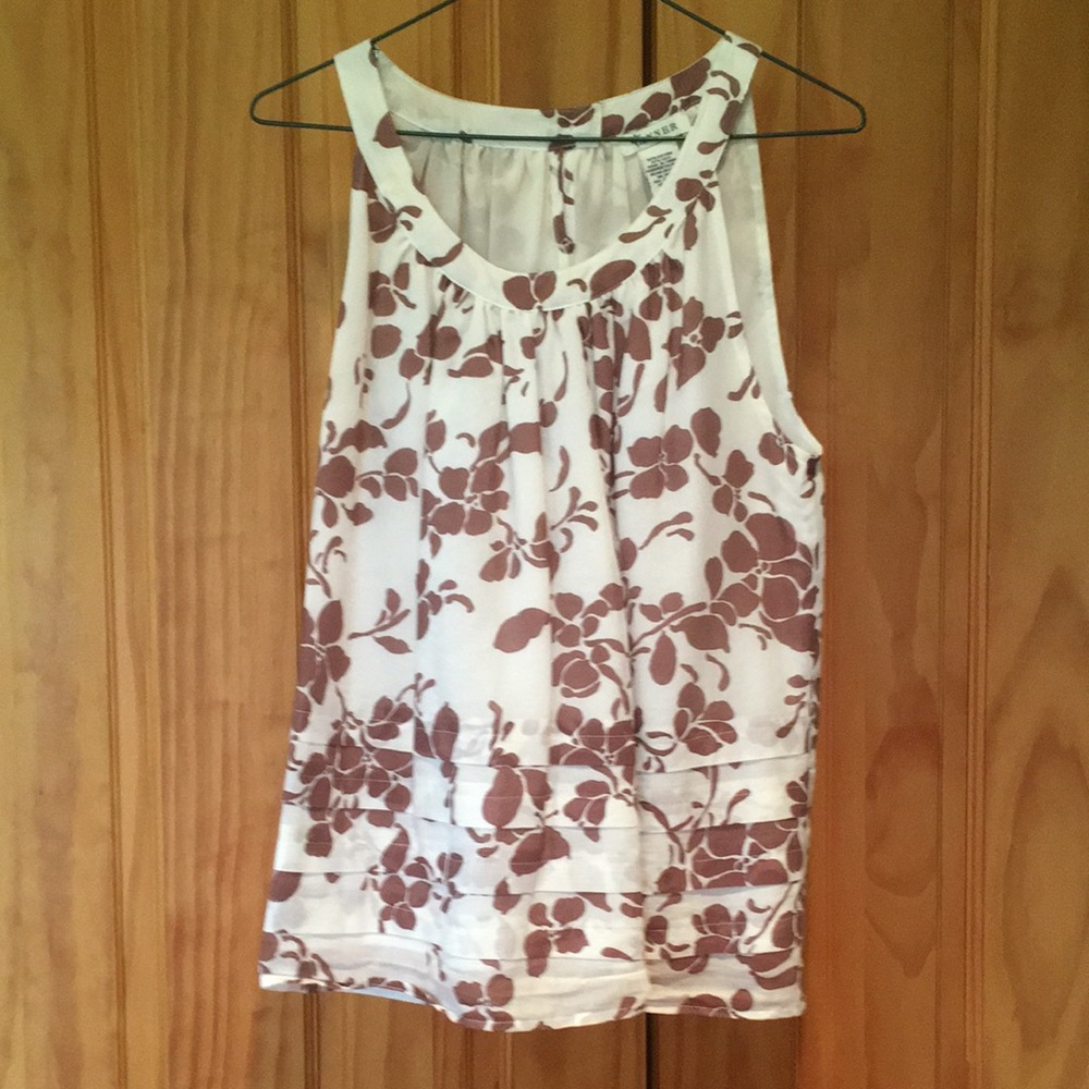 Lovely silk and cotton sleeveless blouse